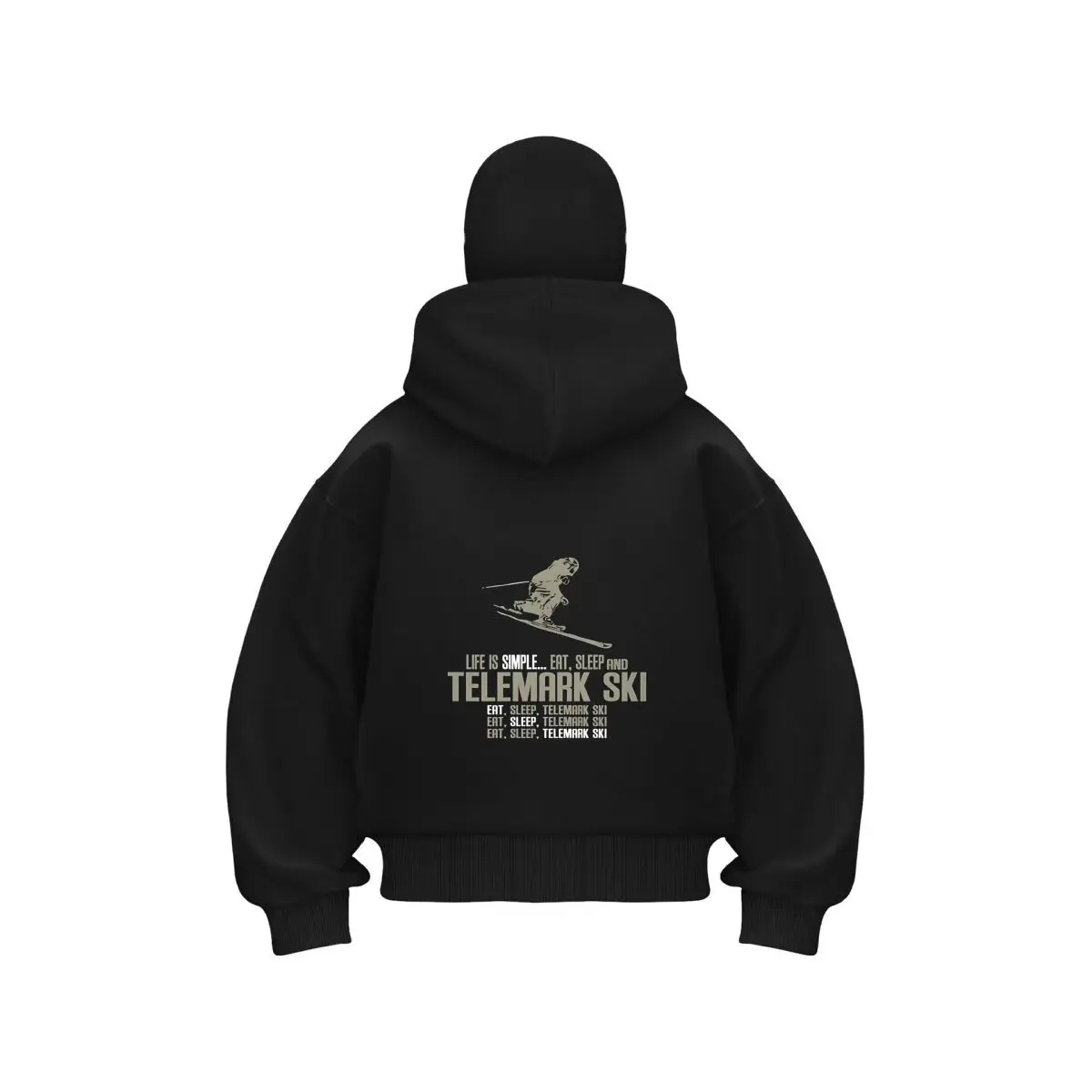 

Telemark Ski Life Модная индивидуальная толстовка с капюшоном Двухслойный пуловер с капюшоном