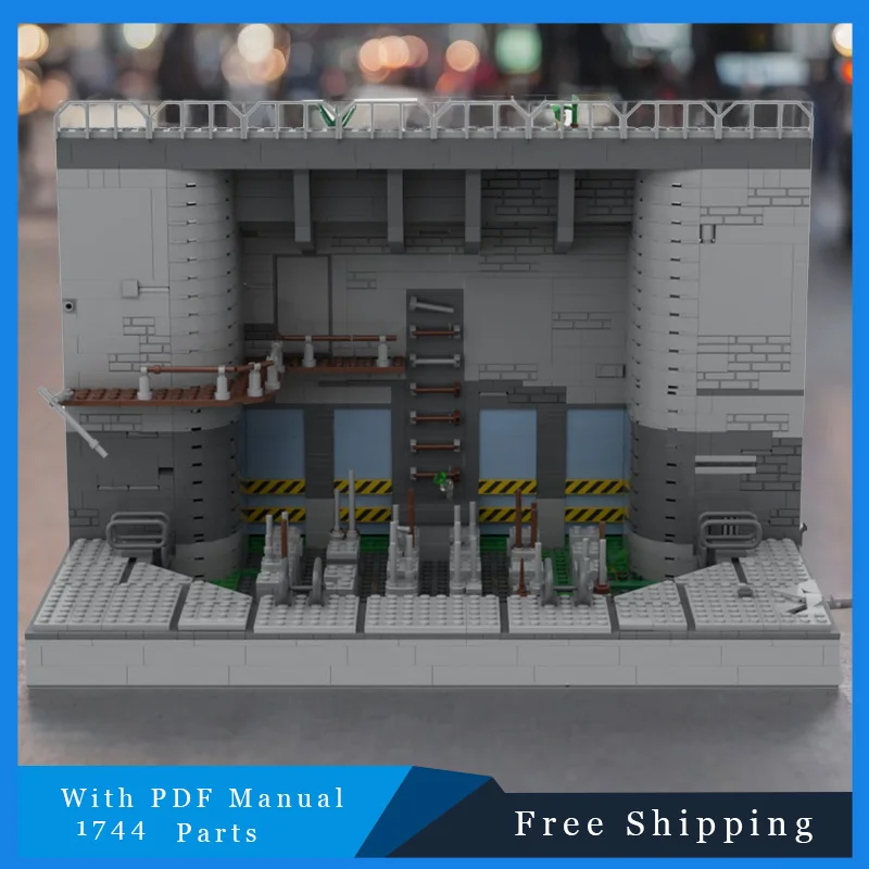 1744ピース 有名ゲーム コンクリート異常現象 バス MOC 組み立てブロック モダン建築モデルセット 子供DIY組み立ておもちゃ ギフト