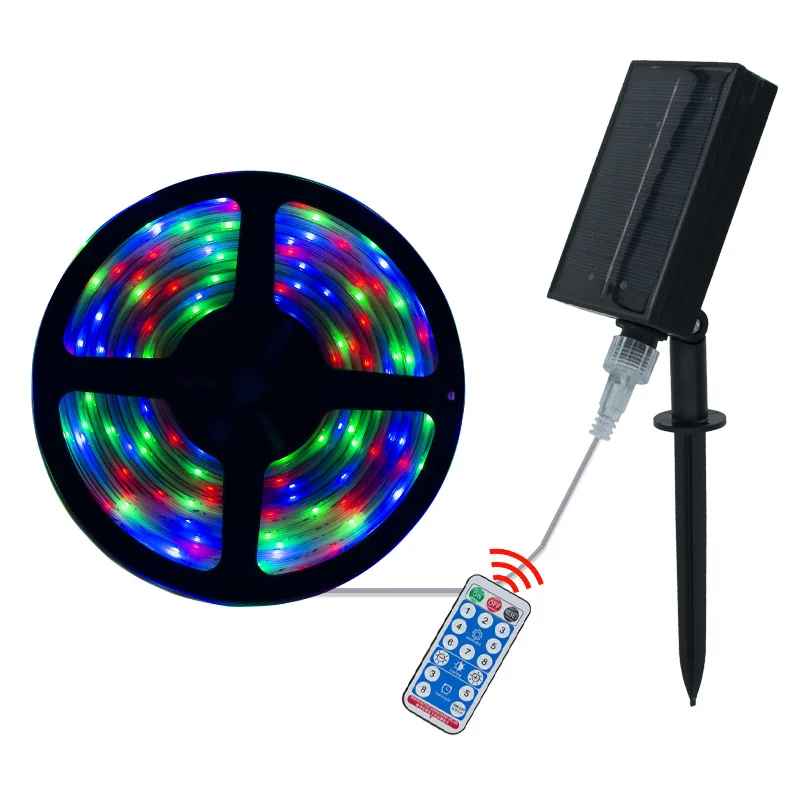 Outdoor Waterproof Garden decoration led lights remote control 8 mode Solar light 3m 5m 60 leds/m IP67 Solar lights