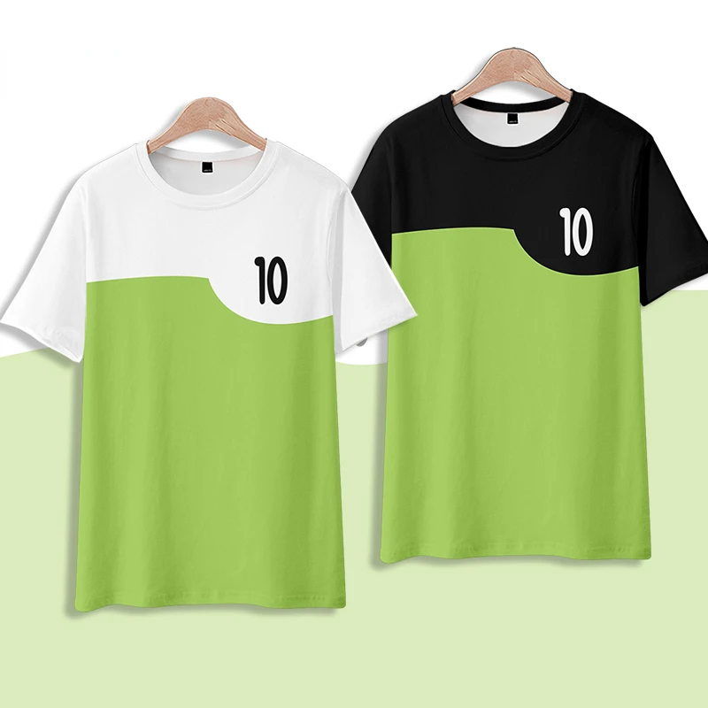 

2024 New Men's And Women Girls Anime Ben10 T-shirt Short Sleeved T Shirt for Oversized Party Clothing Tees Tops