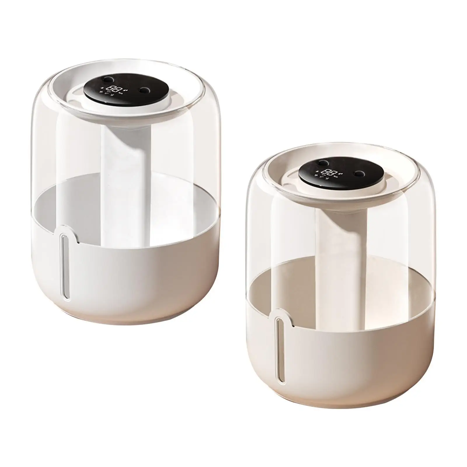 Humidificador de escritorio con luz nocturna Fácil de usar Puertos de pulverización dobles Salida de niebla fina Conveniente 3 modos de niebla ajustables para dormitorio