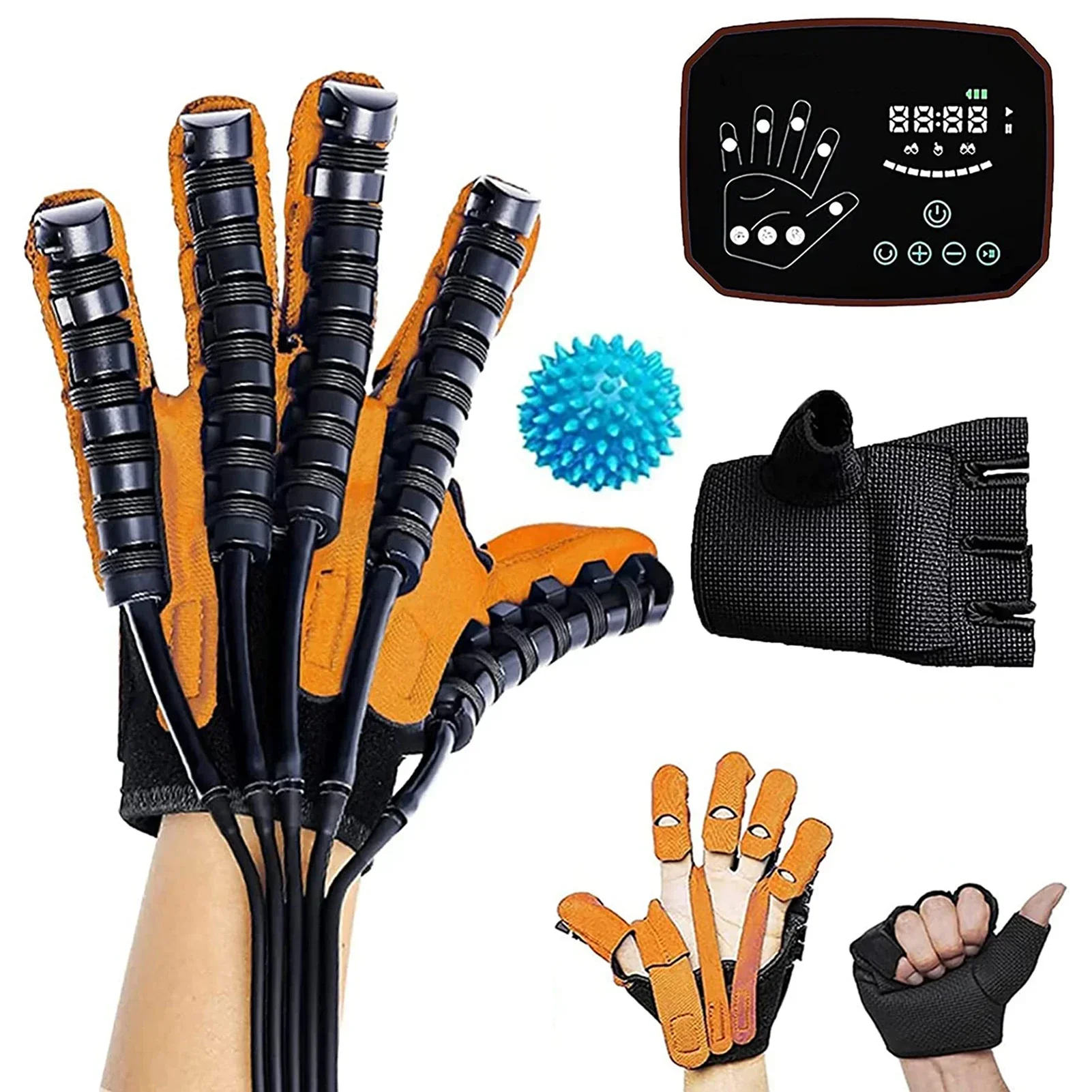 Rehabilitation Robot Gloves, Finger Training Rehab Orthotics to Solve Finger Stiffness, Finger Orthosis Functional Hand Splint