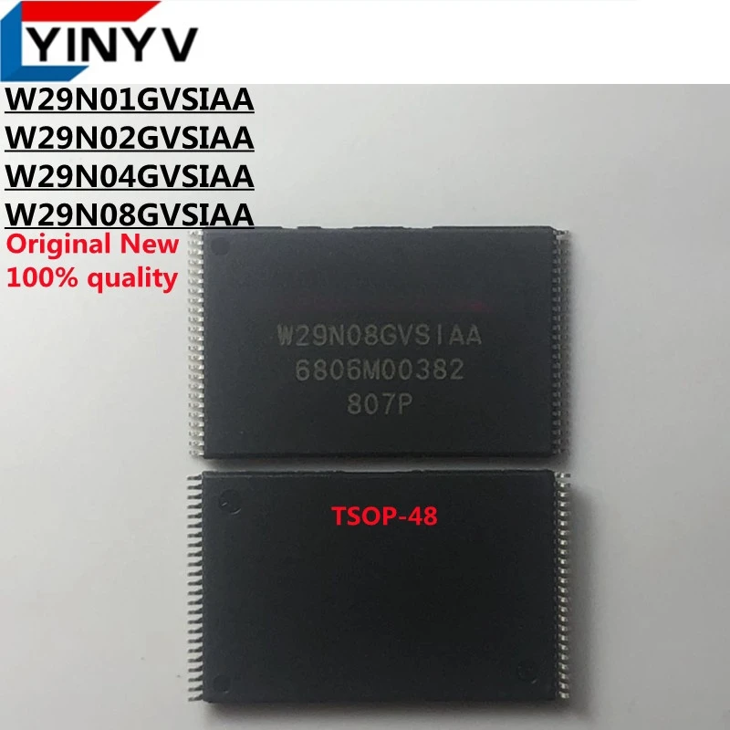 5PCS W29N01GVSIAA W29N01GV W29N02GVSIAA W29N02GV W29N04GVSIAA W29N04GV W29N08GVSIAA W29N08GV TSOP-48 NAND FLASH MEMORY 100% new