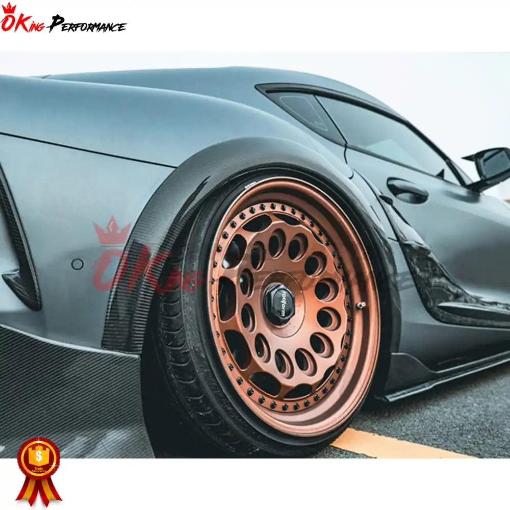 Artisa Style Carbon Fiber Wide Fender Flare Wheel Trim Set For Supra MK5 A90 A91 GR 2019-2024