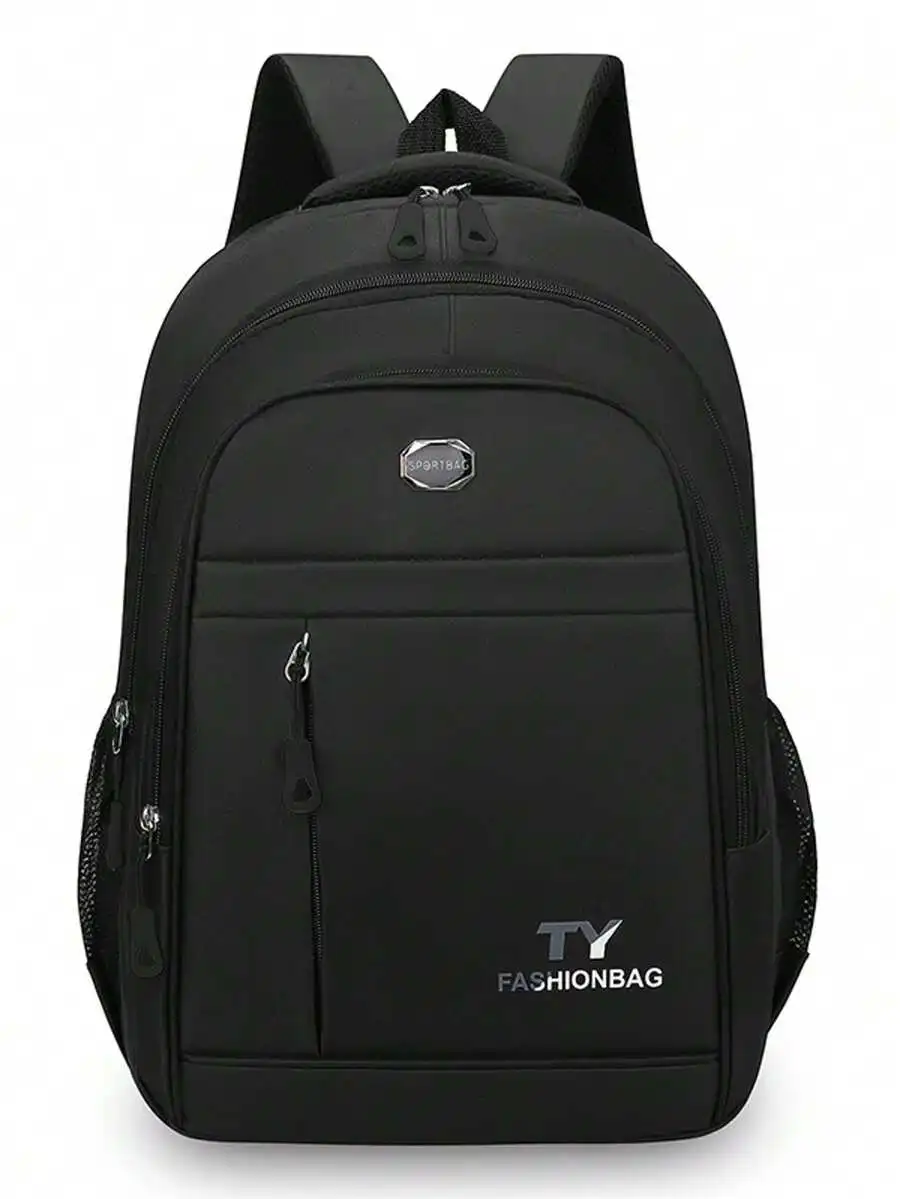 Large Capacity Business Travel Laptop Backpack With Adjustable Honeycomb Shoulder Straps Multi Pocket Durable Zipper