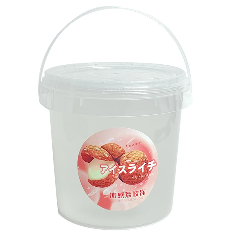 Ice lychee water turns to snow thick silicone fake water hug milk children non-toxic