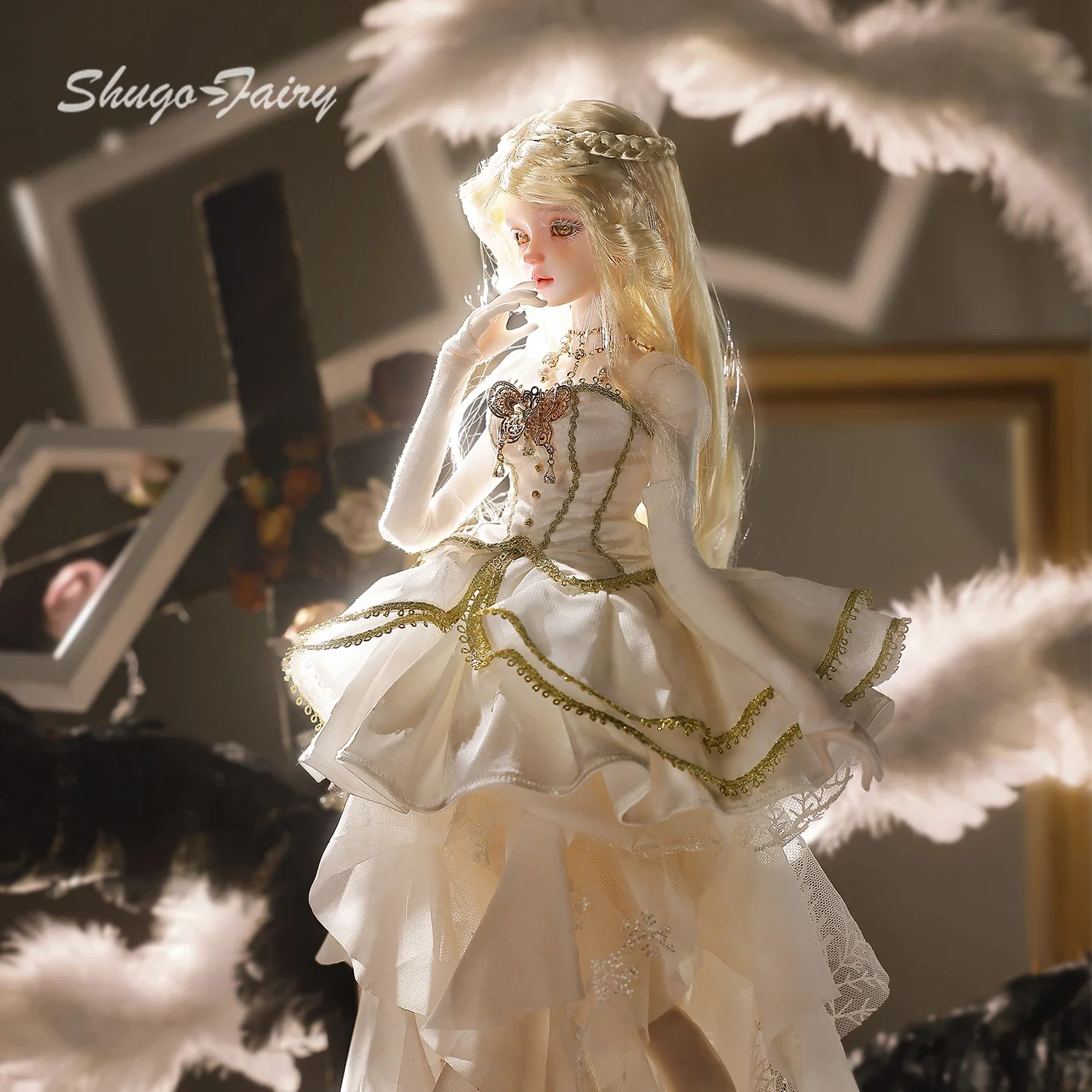 ShugaFairy QY Serie A/B 1/4 Oracolo celeste BJD Doll Divine Envoy Set completo Magnetico Rimovibile Ali Orecchie Tema della profezia cosmica