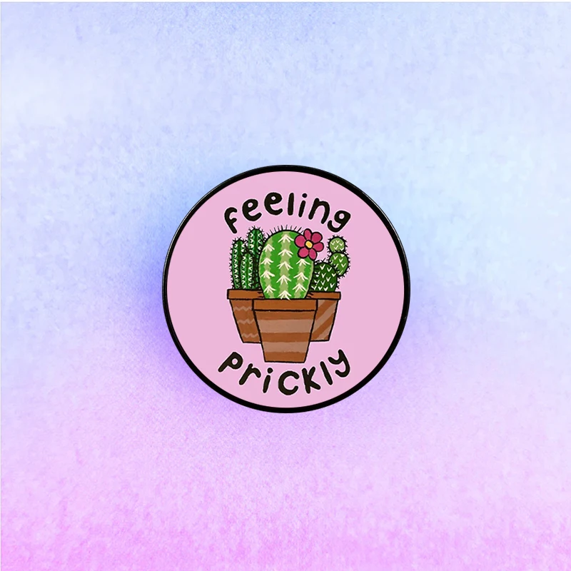 1 pc Feeling Prickly Custom New Fashion Brooch Accessory for Women and Girls Friends