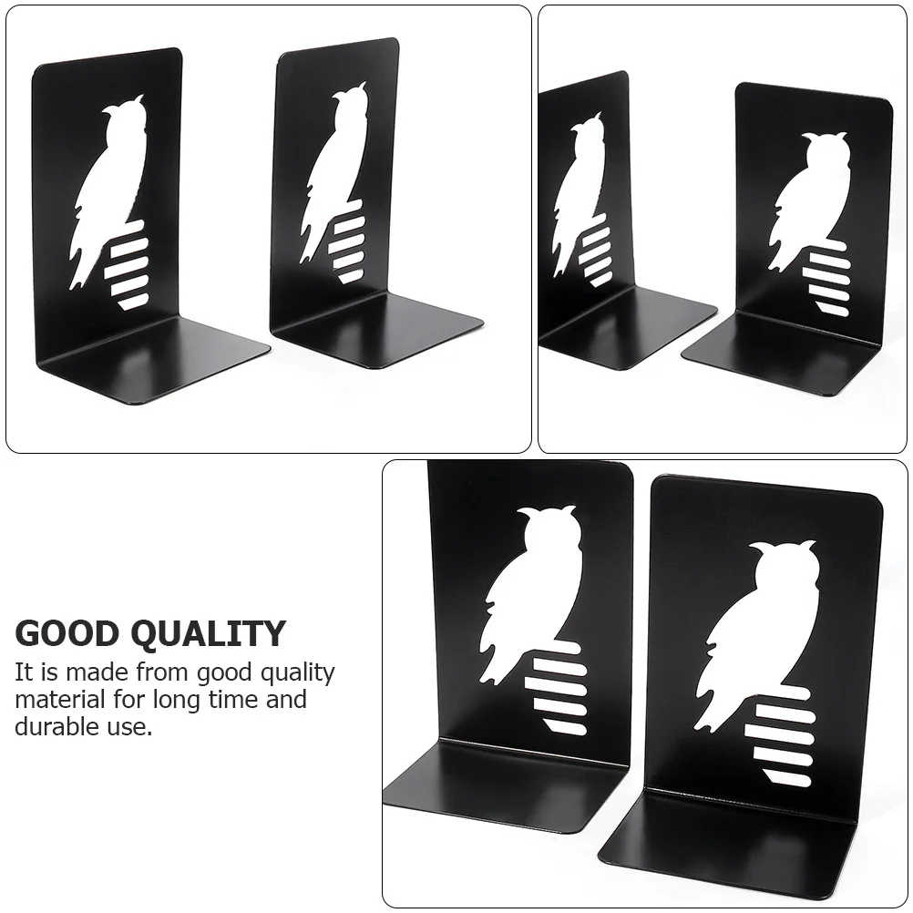 

1 Pair Owl Bookends Decorative Book Stoppers For Home Office Study Room Books Files Holder Shelf Organizer Desk Ornament