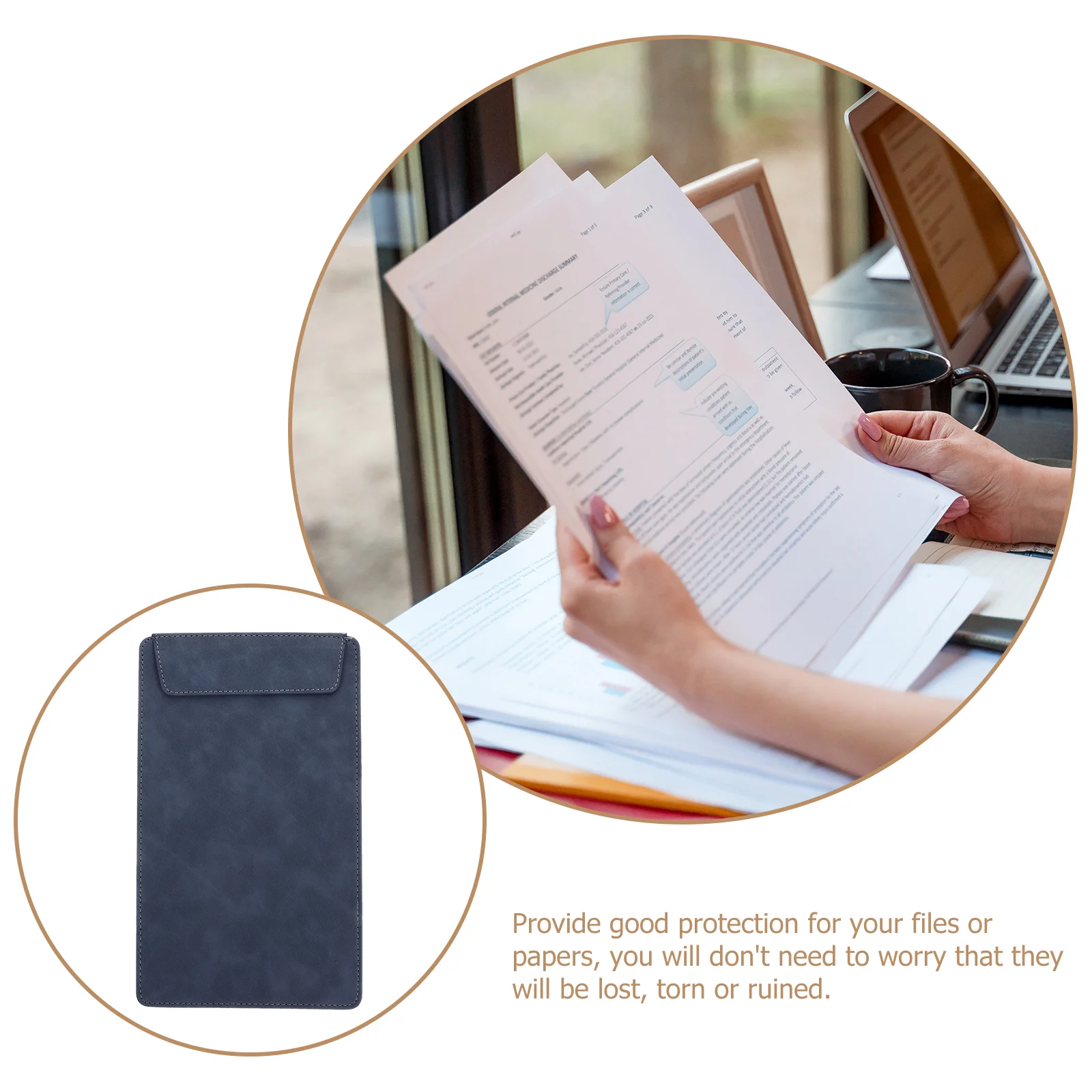 Cashier Folder Document Storage Clips Multi-function Board Writing Pad Portable Office Menu Holder Metal File Clipboard