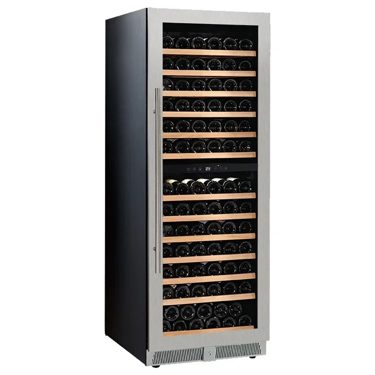 Wholesale OEM digital wooden french wine fridge refrigerator freezer