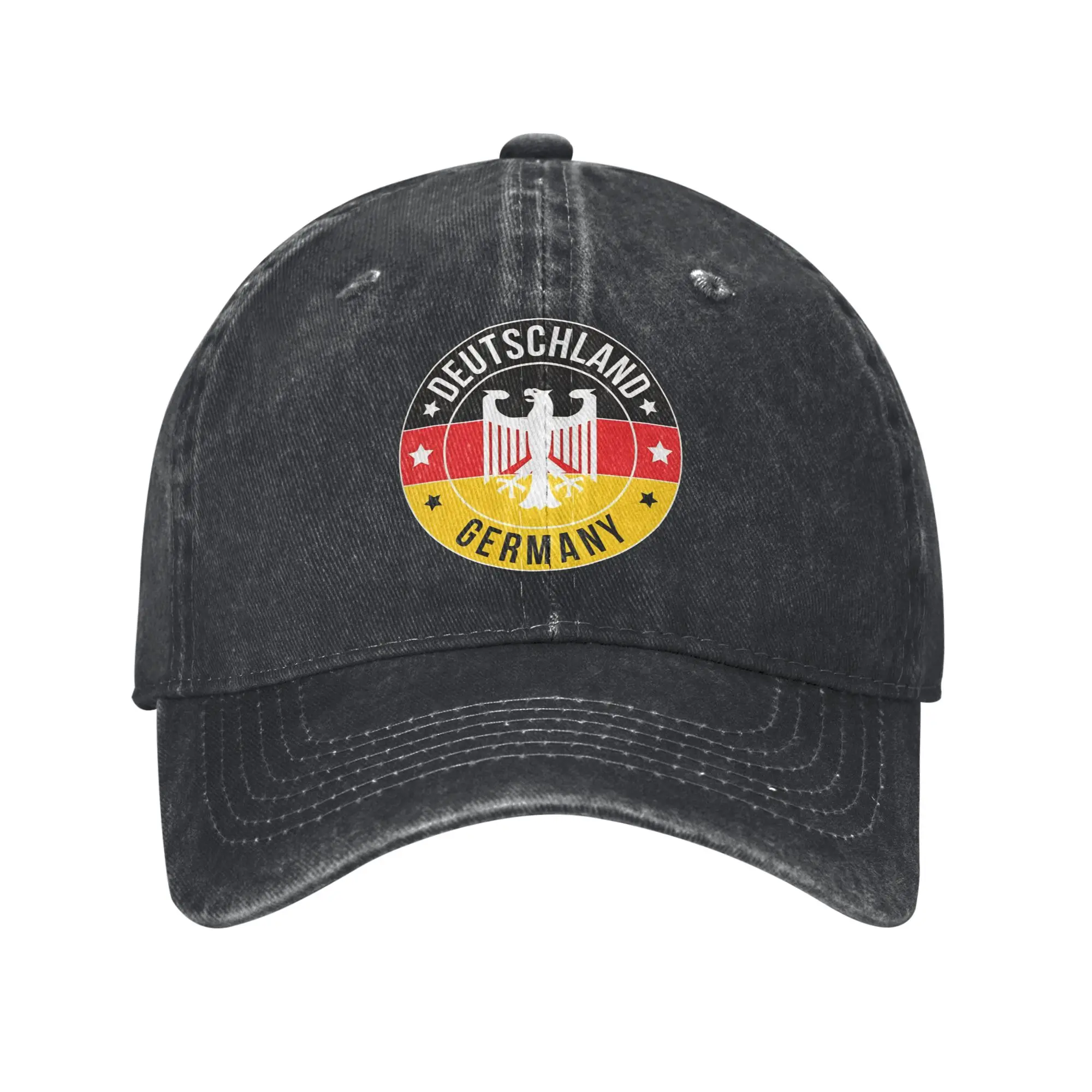 Washed Baseball Cap Germany Deutschland Eagle Summer Trucker Hat For Unisex-Teens  Design Print Kpop Rock Sun Baseball Caps