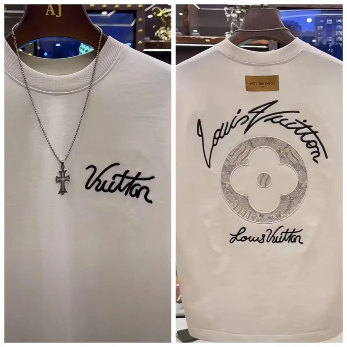 تي شيرت رجالي مطبوع من القطن الخالص برقبة دائرية وأكمام قصيرة، قميص صيفي جديد فضفاض بطبقة أساسية لأسلوب كاجوال ورائع للرجال #2