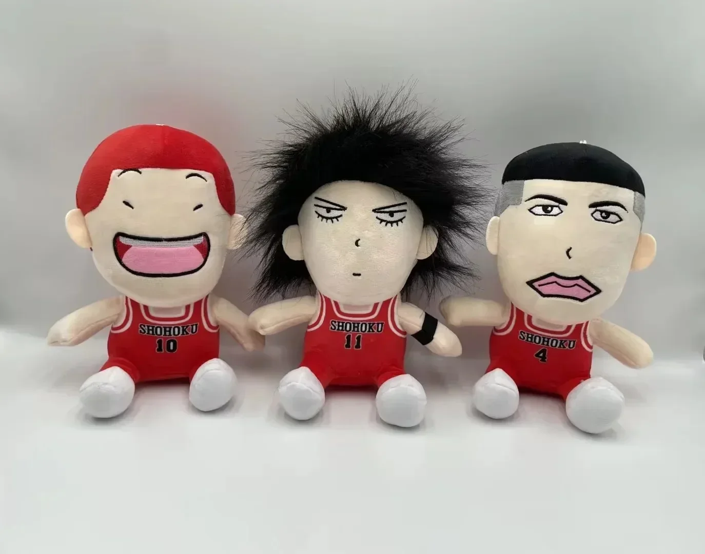 3pcs/lot Hot Anime Plush Stuffed Doll Kaede Rukawa Hanamichi Sakuragi Takenori Model Bag Pendant Plushie Toy Kids Gifts for Kids