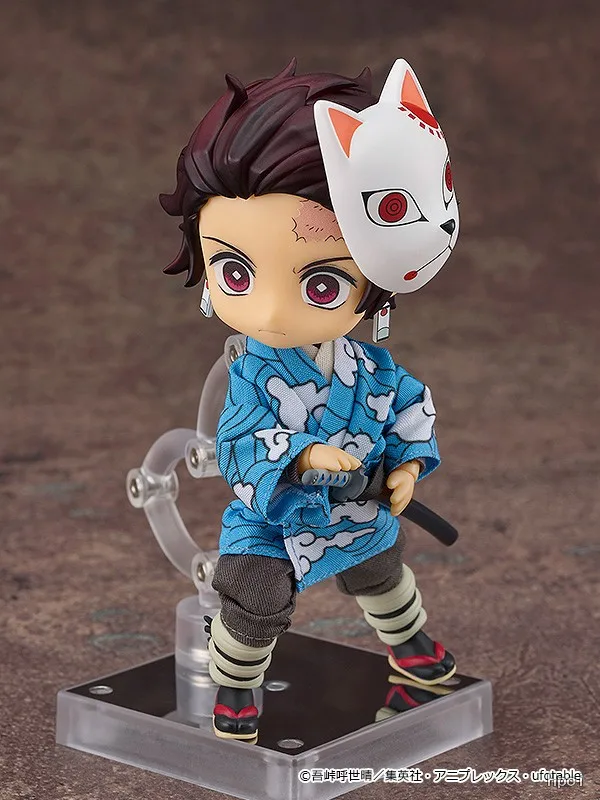 In Stock Original GSC Good Smile Nendoroid Doll Kamado Tanjirou 14CM Anime Figure Model Collectible Action Toys Gifts