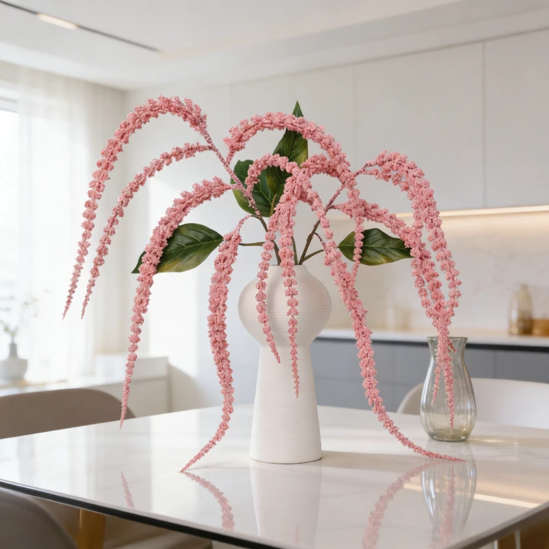 36.2 Inches Artificial Strings of Pearls Plants for Indoor Home Project Wedding Hotel Mall Floral Decor Photography Props