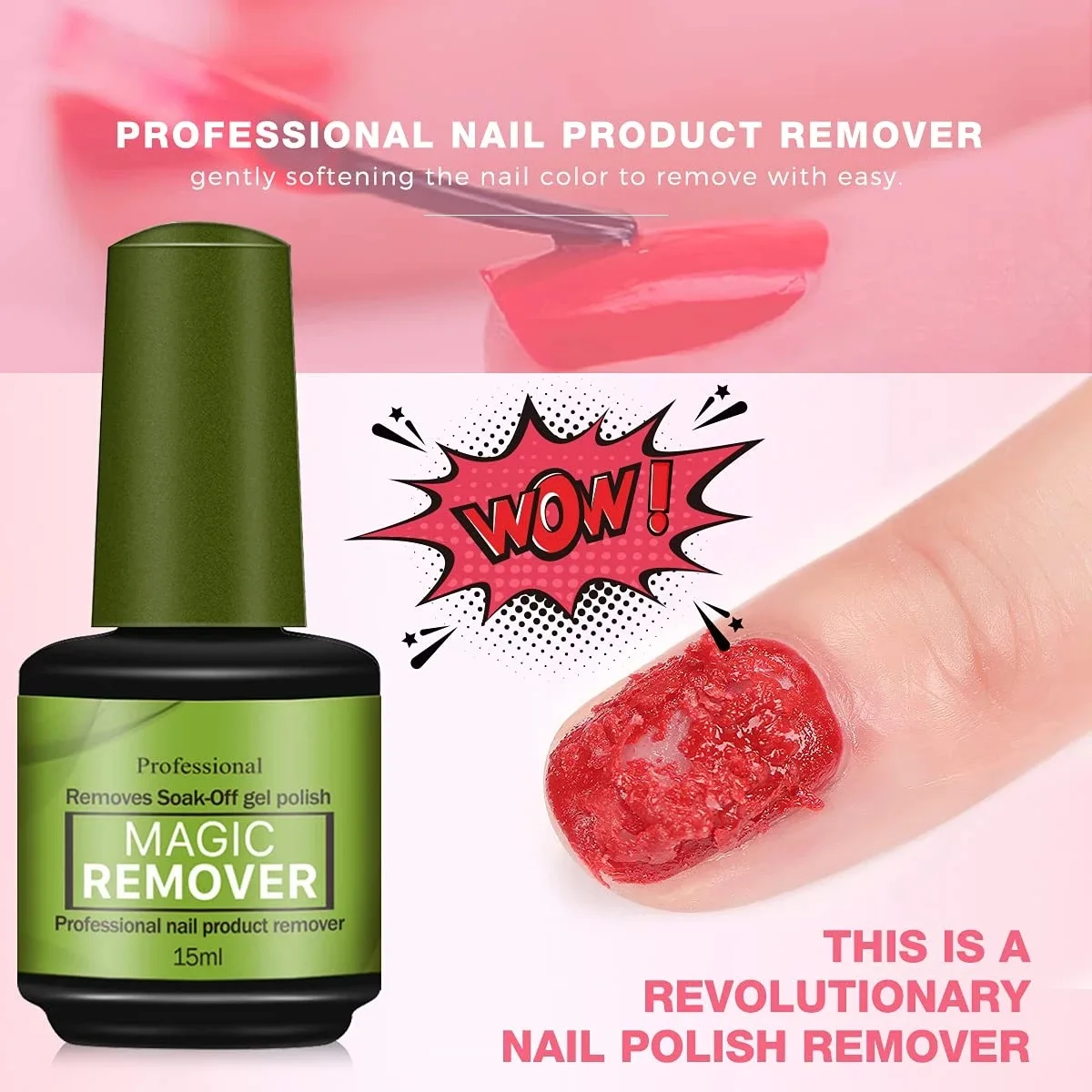 Magia rápida unha gel polonês removedor limpo uv embeber fora semi permanente verniz ferramentas de remoção da arte do prego manicure agente de limpez