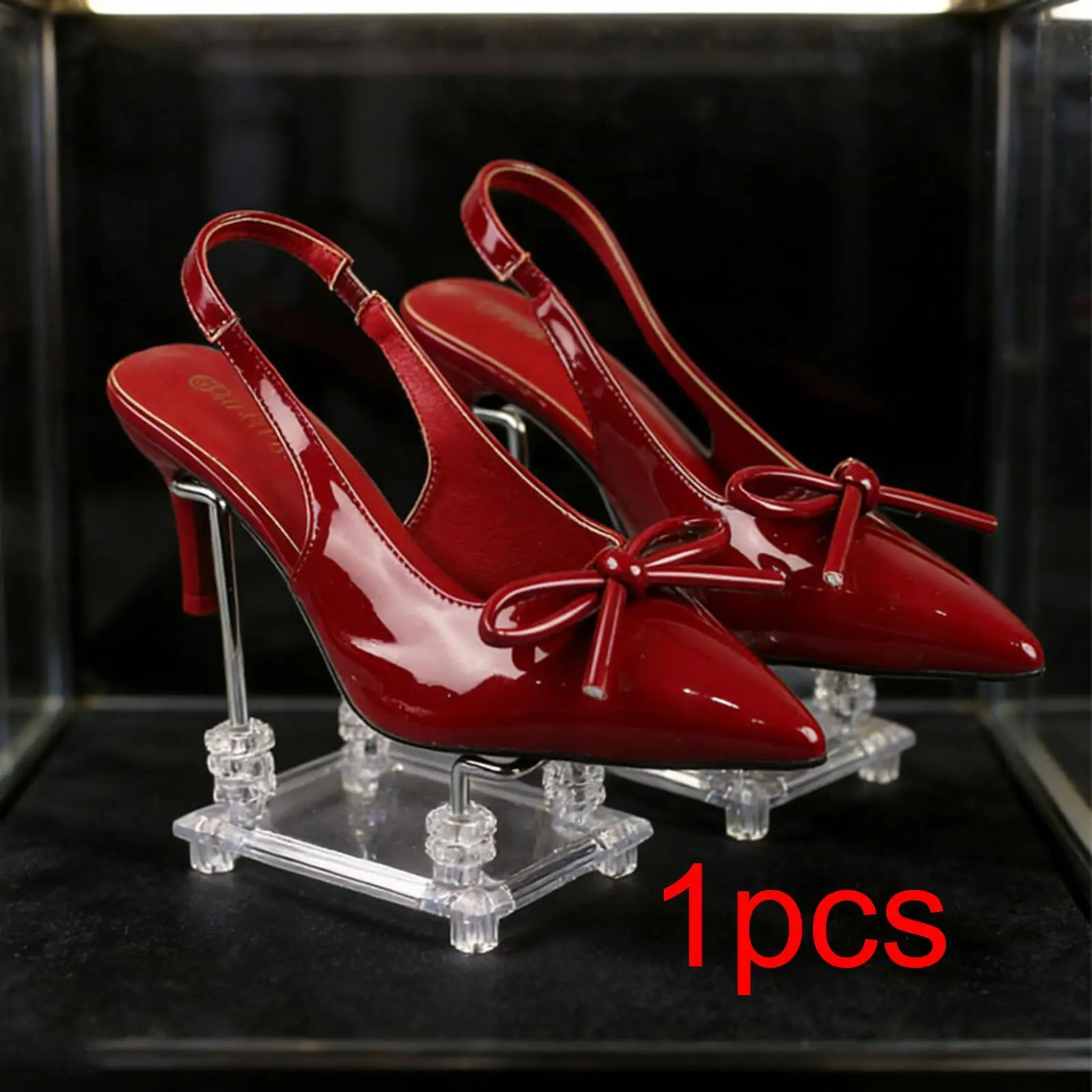 Space Saving Plastic Shoe Riser Organizer Rack for Sandals Sneakers High Heels Display Holder for Shoe Collectors Home