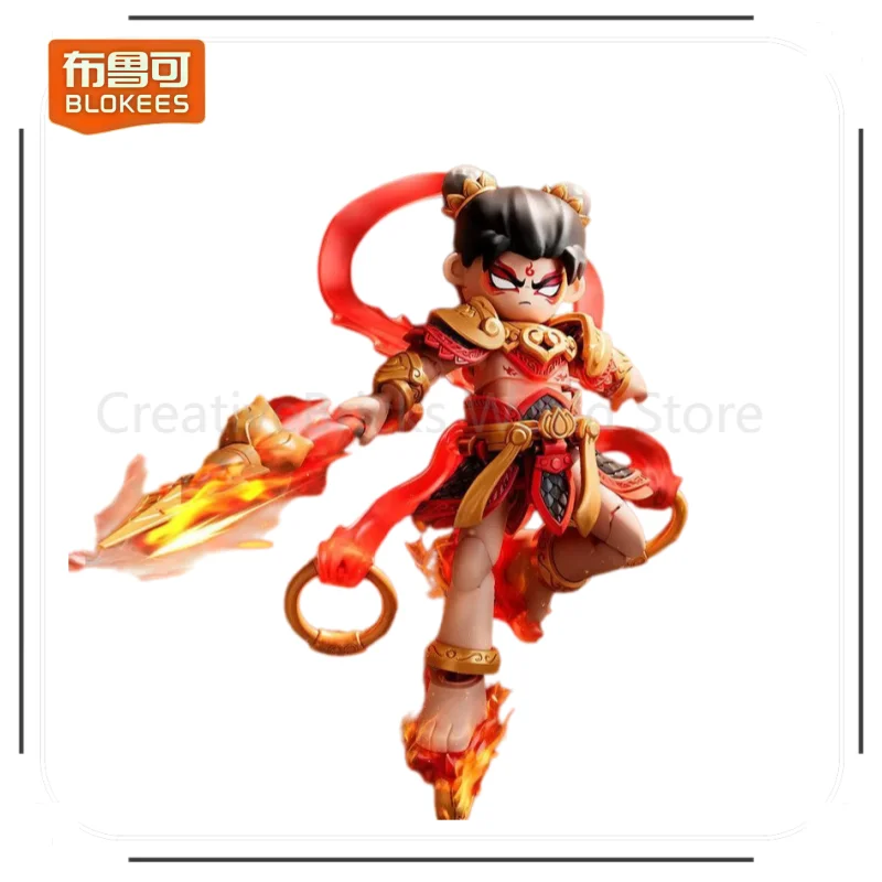 NEW Blokees Hero Infinity Series Movable Nezha Huang Zhong Doll Splicing Model Toy Ornaments Children Birthday Gift Toys