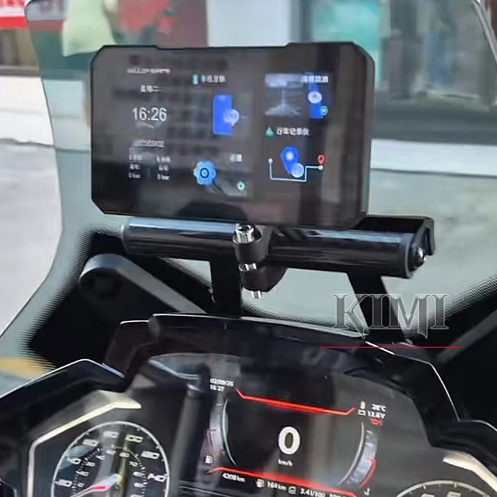 For Peugeot XP400 GT motorcycle Navigation bracket Multi-functional extension pole  Phone stand Modification Accessories