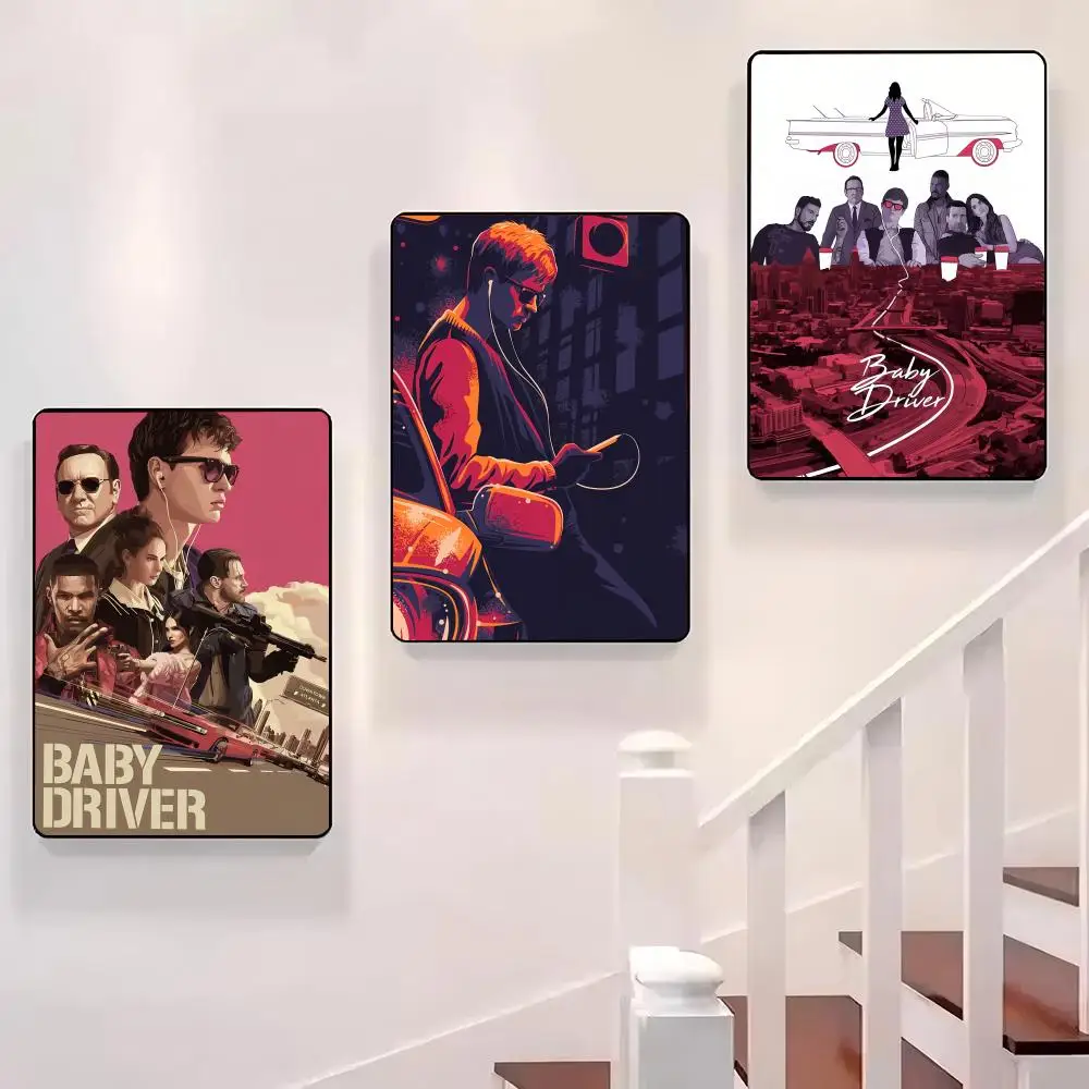 

Classic Movies B-Baby Driver Poster Sticky Wall Waterproof Home Living Room Bedroom Bar Aesthetic Decoration Perfect Gift