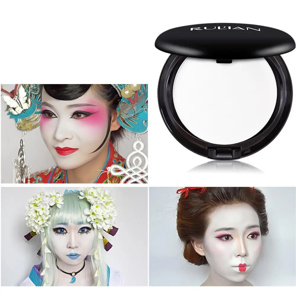 White Makeup Foundation Cream Concealer Cosplay White Longlasting Zombie Hot Face Day Face All Cream Make-Up Halloween Cosm V6R0