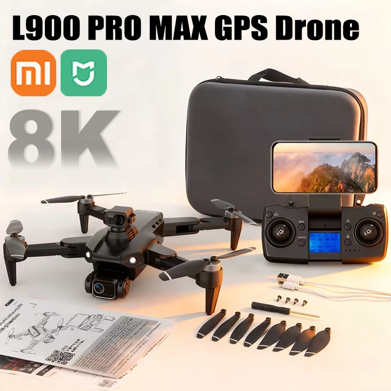 Xiaomi Mijia L900 PRO MAX GPS Дрон 4K Профессиональная HD двойная камера 5G Wi-Fi Бесщеточный складной квадрокоптер RC Аэрофотосъемка
