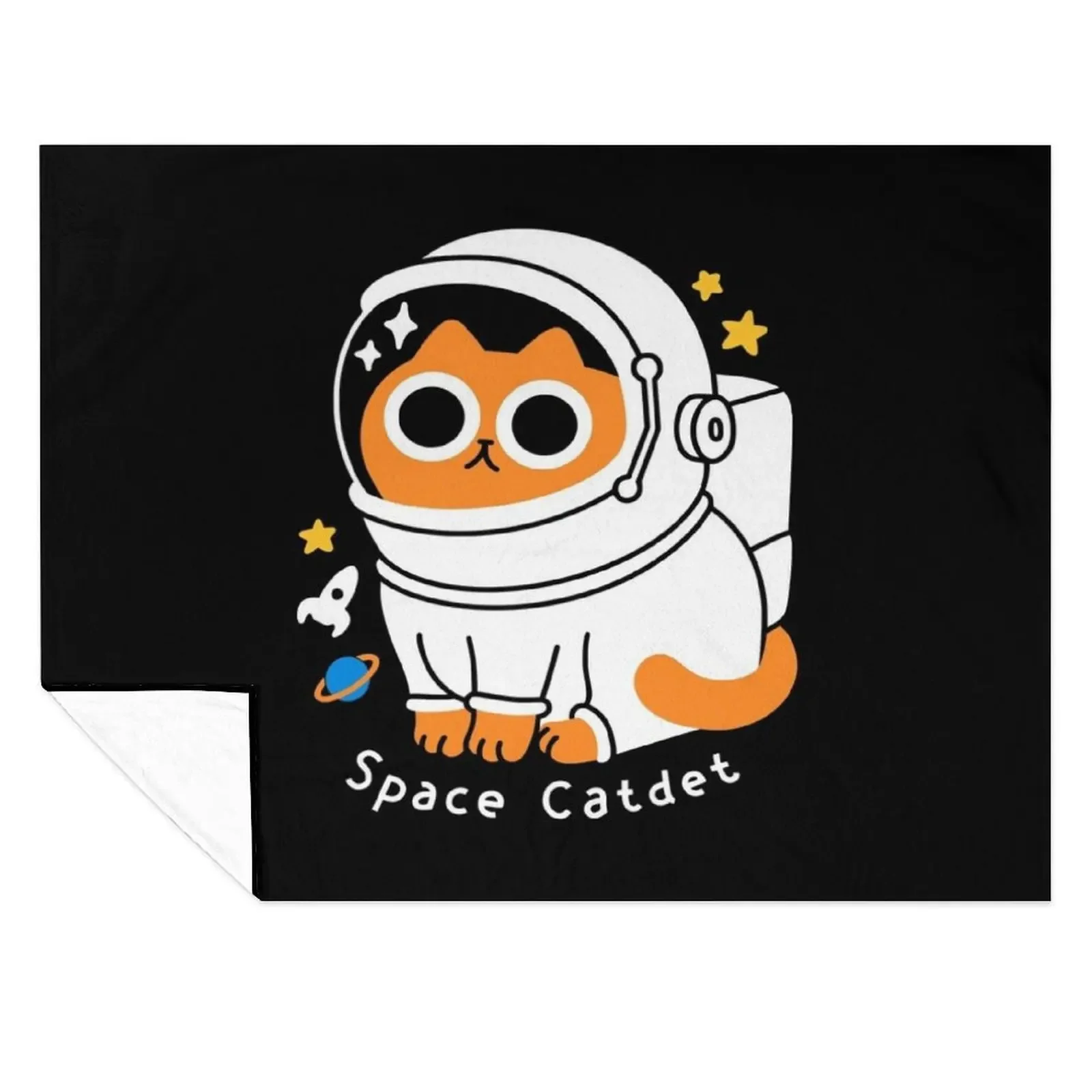 

Space Catdet Throw Blanket Heavy Shaggy blankets ands christmas decoration Blankets