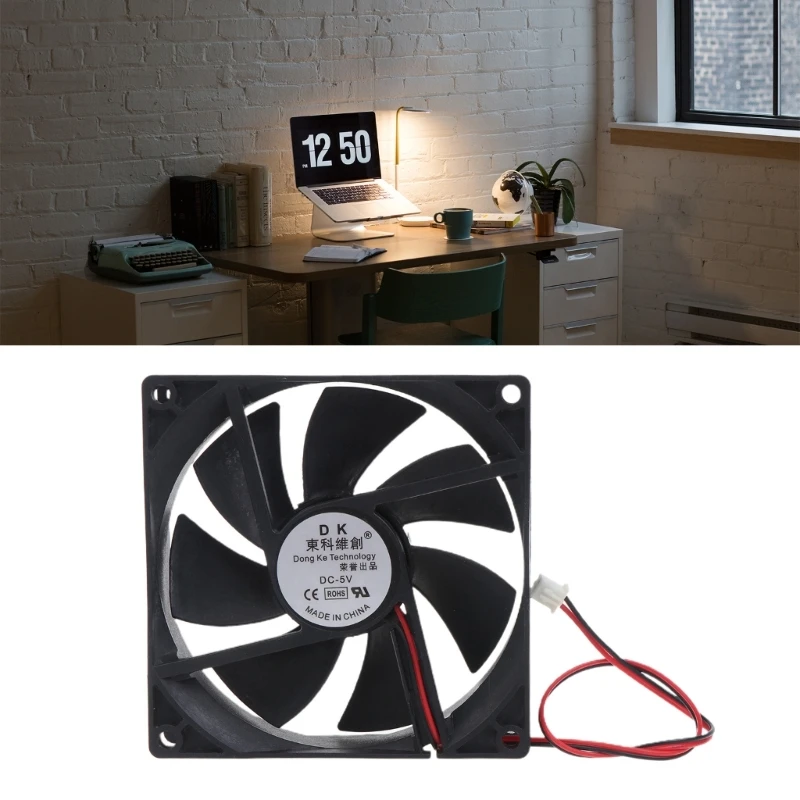 for DC Brushless Fan 90MM Cooling Fan 9025 XH2.54 2Pin PC Server CPU Cooler Radiator 90x90x25mm Dual Ball Bearing 3016R 96BA