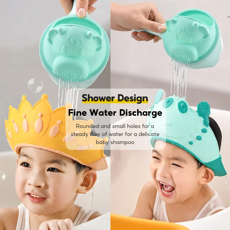 Baby Shampoo Rinse Cup Protect Your Baby Eyes Shampoo cap Multifunctional Bathing Supplies Shower Tools for Kids