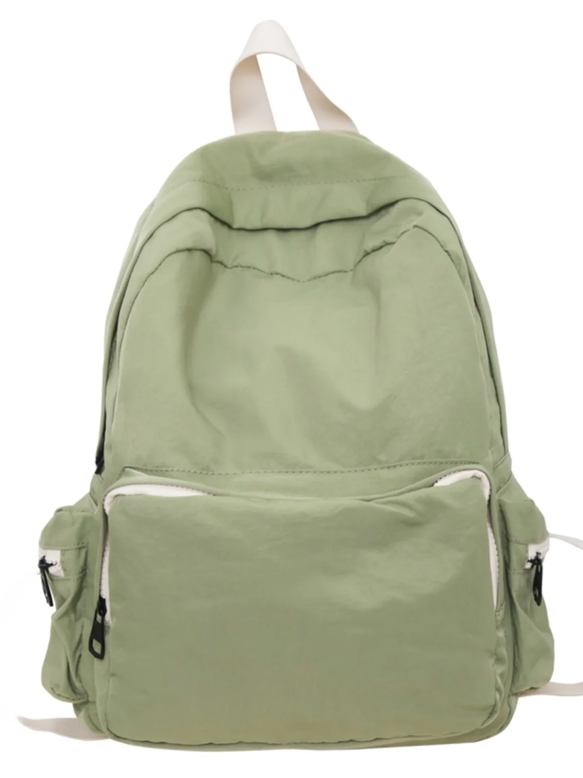 Casual Nylon Canvas Bapa Lightweight Simple Pure Color High School Student Double oulder Bag Korean Version Daily Use