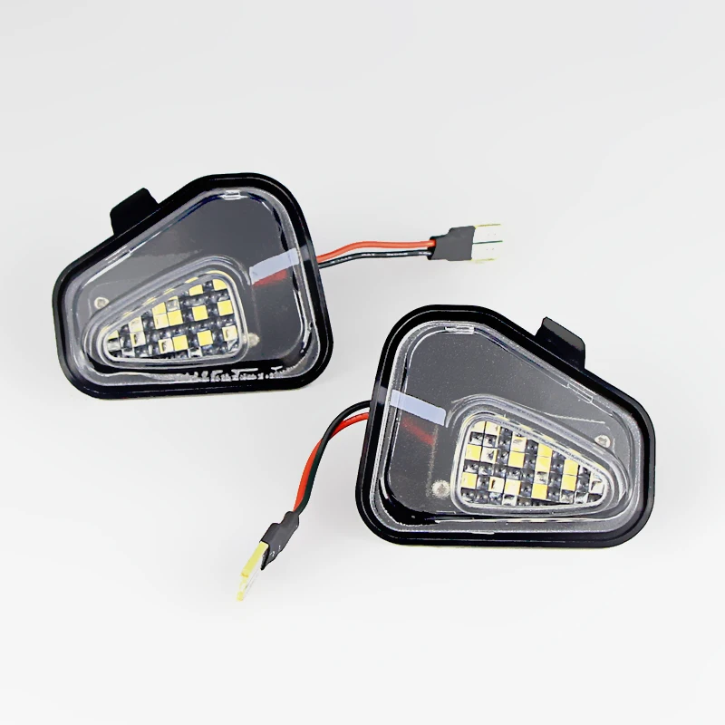 2 قطعة لشركة فولكس فاجن باسات B7 CC شيروكو جيتا MK6 EOS بيتل R LED الجانب مرآة الرؤية الخلفية الطابق الأرضي مصباح البركة ترحيب ضوء
