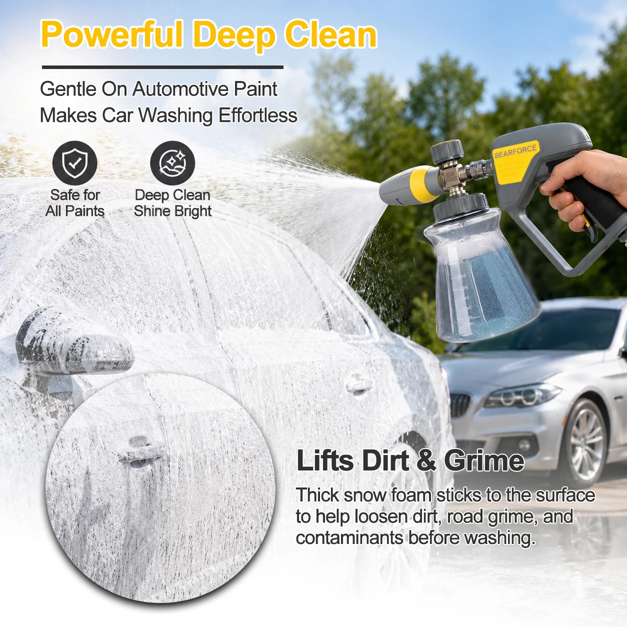 BEAR FORCE Premium Foam Cannon - огляд і ціна Bear Spray Clip