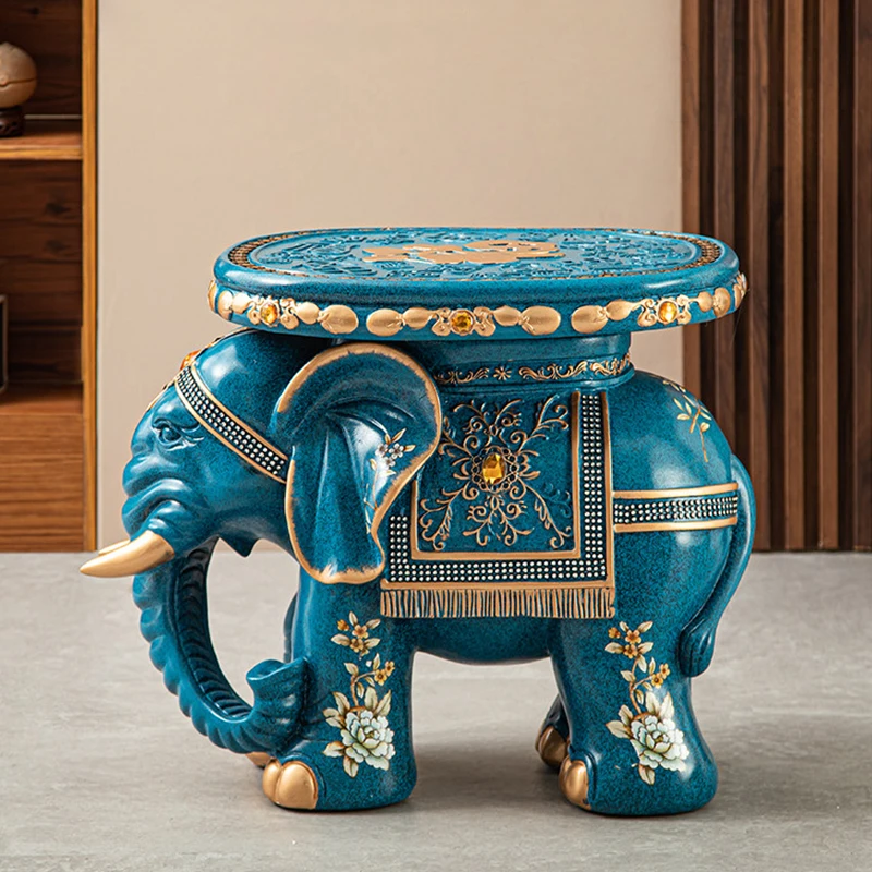 Home Decor Elephant Stool,Sculpture Living Room,TV Cabinet,Entrance,Shoe Changing Stool,Foyer Statue Floor Decoration