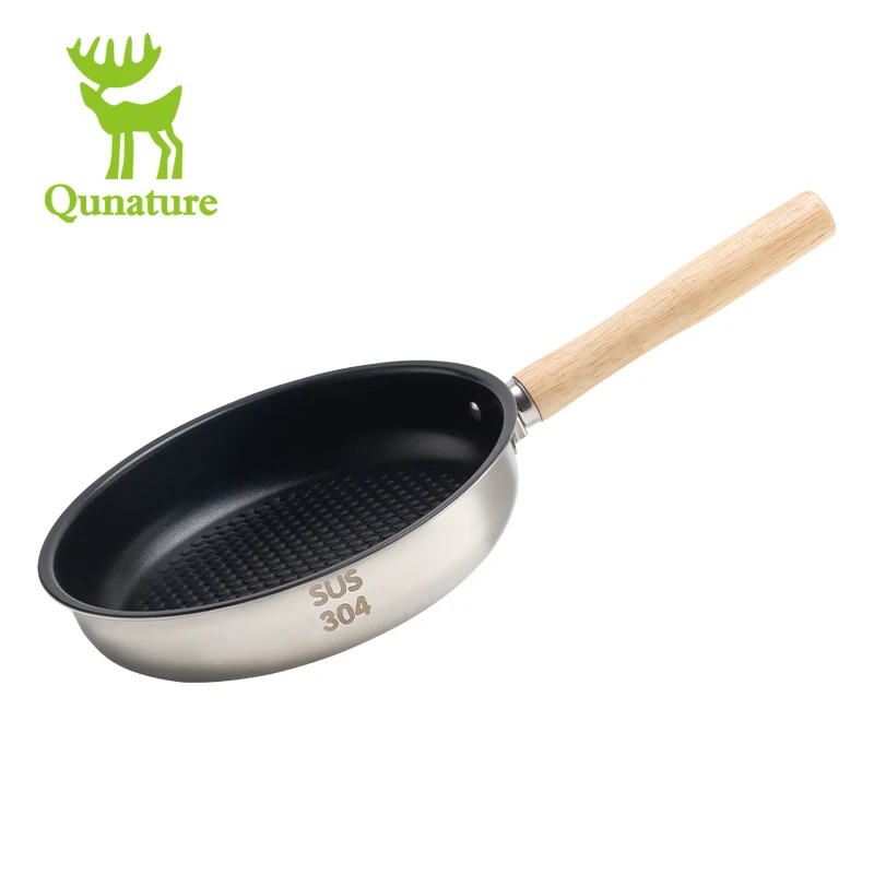 

Qunature сковорода с антипригарным покрытием, посуда, газовая плита, сверхлегкая посуда для кемпинга, уличная прочная посуда, горшок