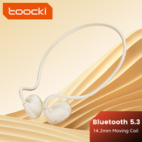 Toocki Innovative Earhook Wearing Wireless Bluetooth5.3 Headphones for Xiaomi iPhone Gaming Sports Hi-Fi Stereo Headset with Mic