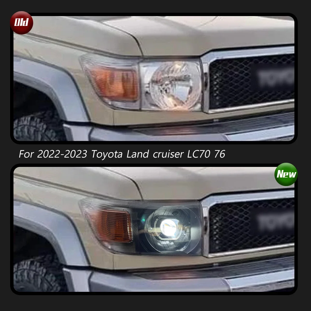 

Автомобиль для Toyota Land Cruiser LC71 LC76, обновление фар, модифицированный новый DRL, динамический указатель поворота, светодиодная фара, автоаксессуары