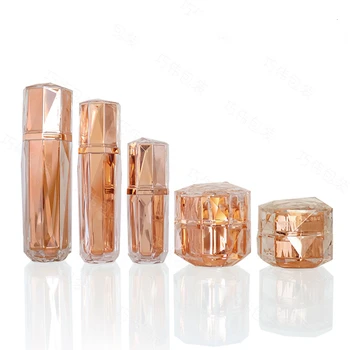 1 sztuk 30/50/100ml biała perła akrylowa bezpowietrzny słoik nieregularne puste butelki wielokrotnego napełniania butelka kosmetyczna krem balsam Jar butelka z pompką