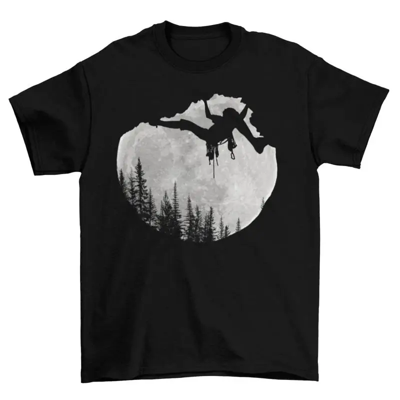 

Moonlight Rock Climbing T Shirt Womens For A Climber Climb Gear Ladies