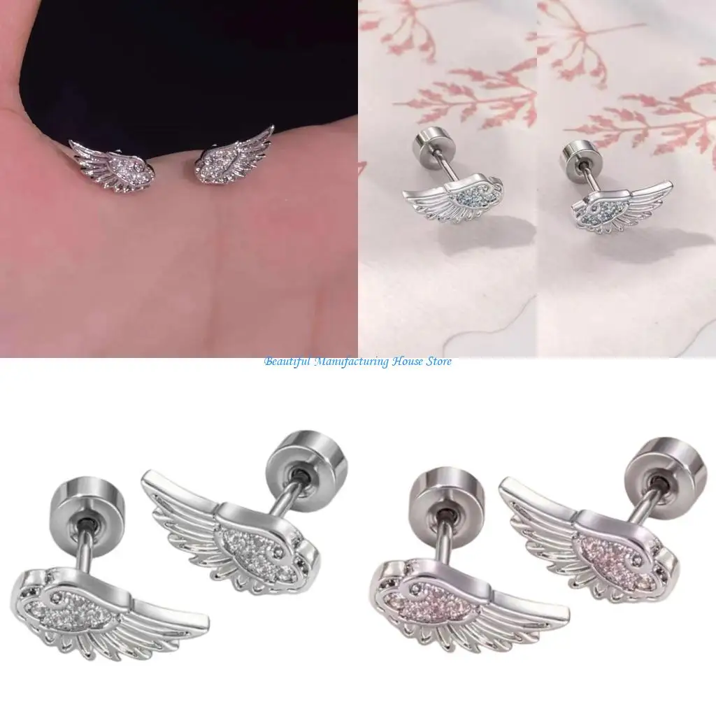 

E56A Wing Designs Ушные манжеты для ювелирных изделий из сплава для пирсинга хряща