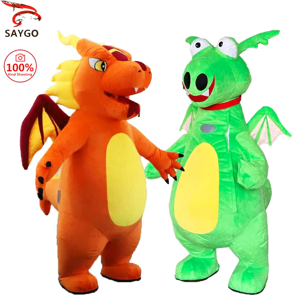 

SAYGO Little Flying Dragon Inflatable Costume Mascot Parade Adult Character Cosplay Halloween Carnival Party Event Set