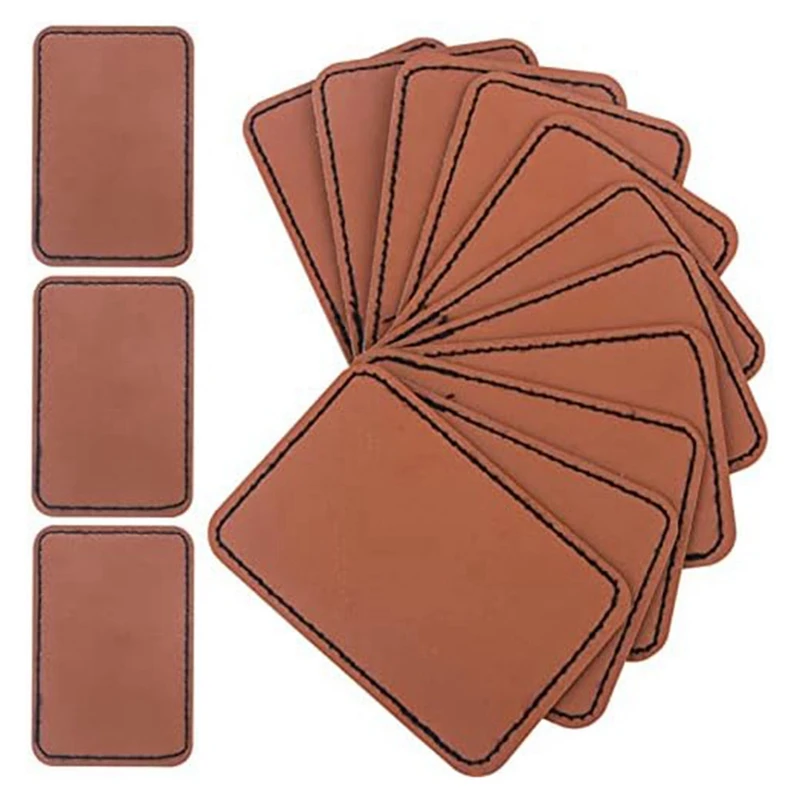 90Pcs Laser Engraving Blanks leather patches for laser engraving, Blank Leather Patch For Hat, Wear-Resistant, Not Easy To Fade