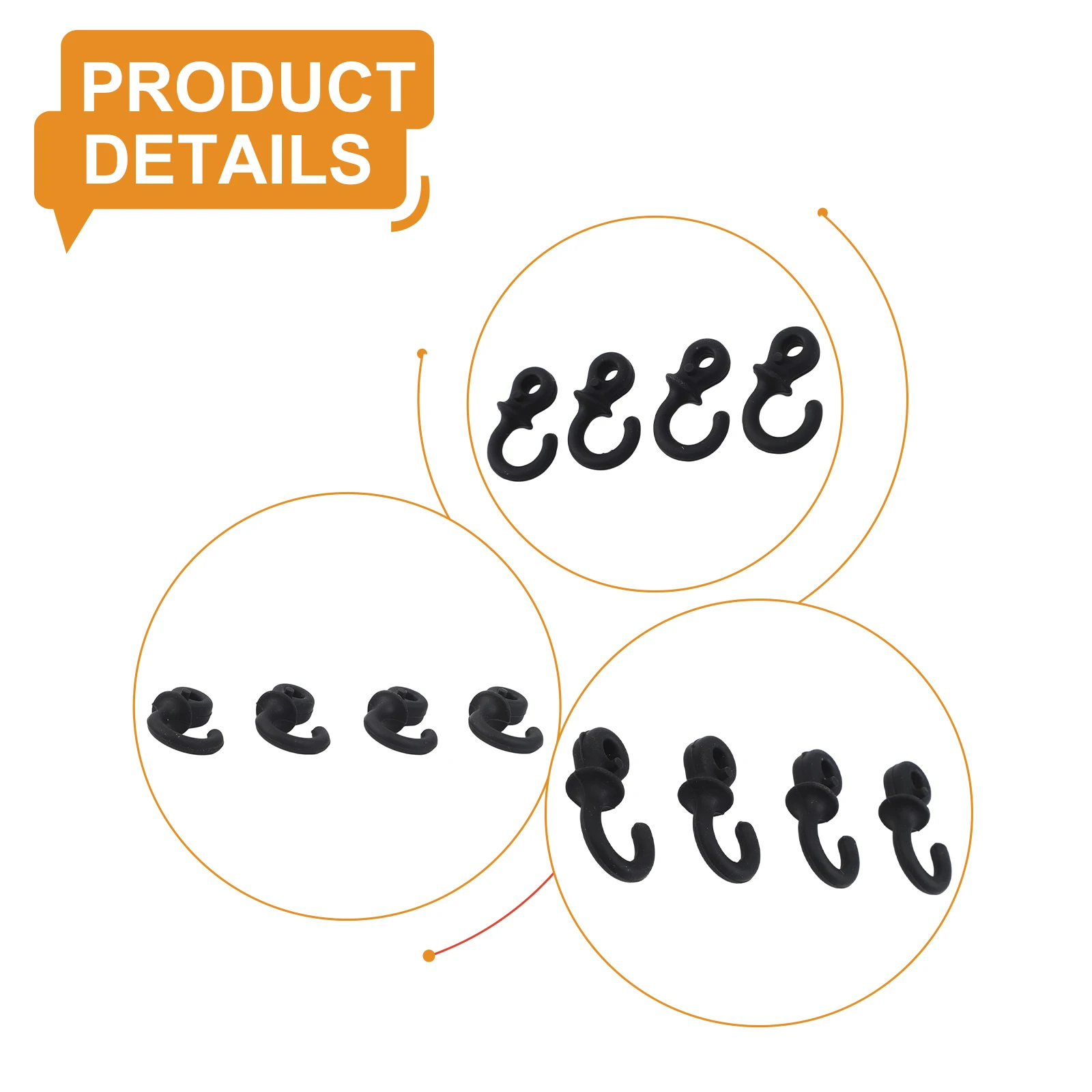 

48pcs Monkey Tail Stabilizers Premium Soft Rubber Dampeners for Compound Bowstrings Reducing Noise Effectively