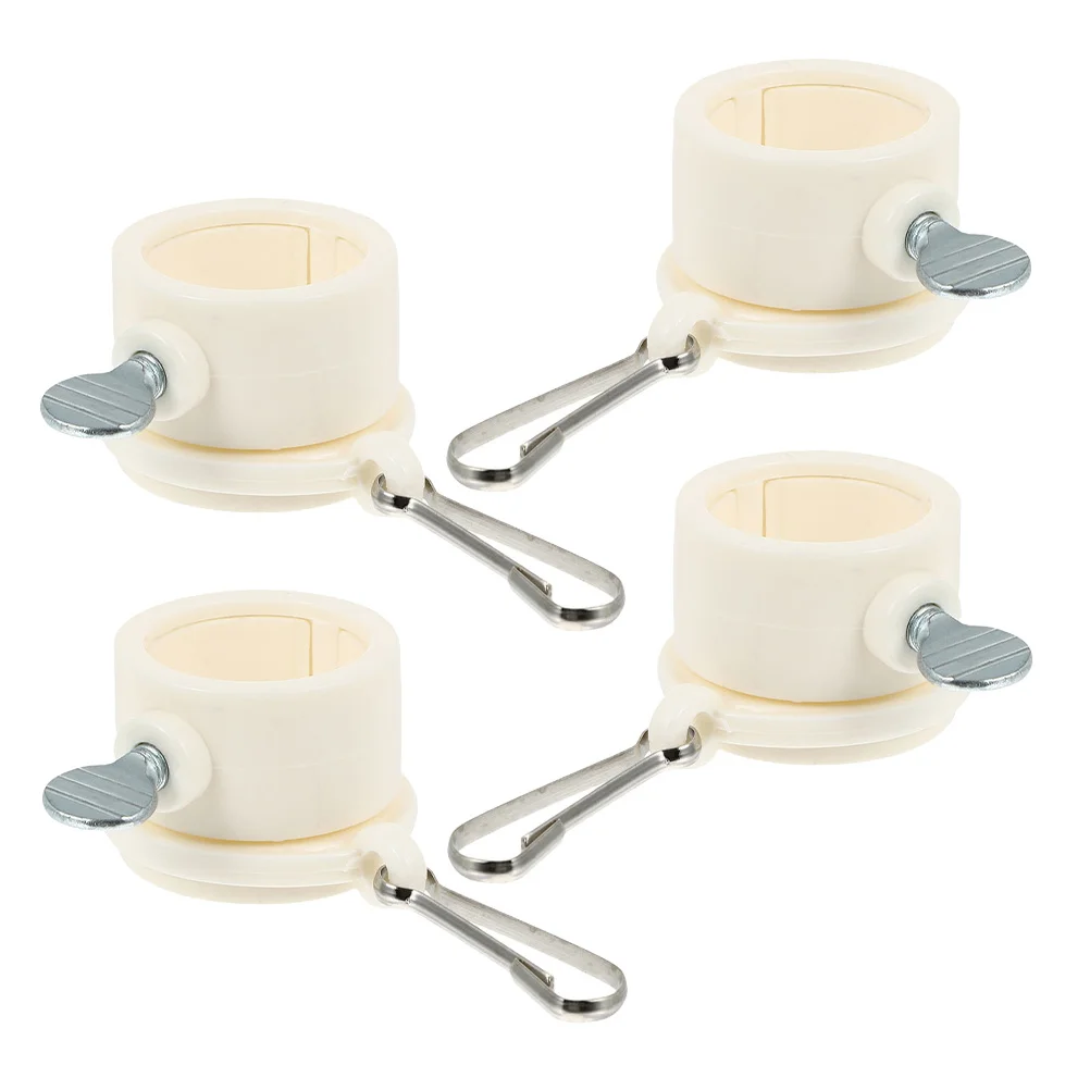

4Pcs Rotating Flagpole Rings Heavy Duty Flag Clips Stop Flag Wrapping Aluminum Alloy Retainer Rings for Outdoor Flagpole