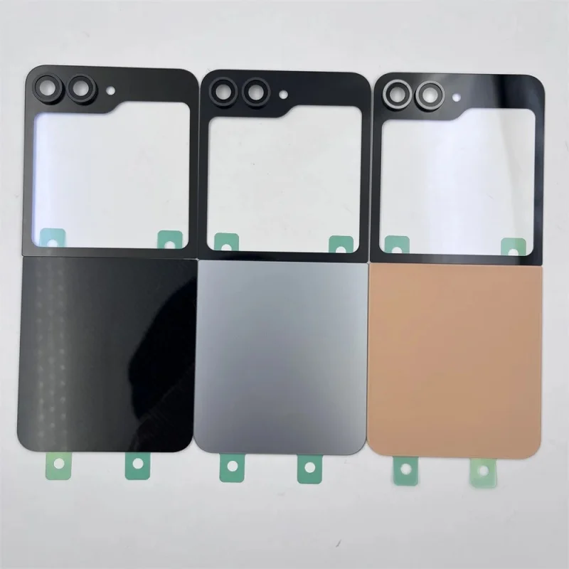 Back Cover Glass Replacement For Samsung Galaxy Z Flip6 Flip 6 5G SM-F741 B U Battery Cover Rear Door Housing Case &Camera Lens