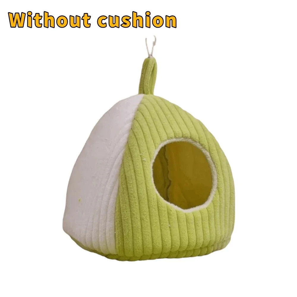 

Cozy Thickened Warm Parrot Nest Soft Comfortable Bird Hanging Hammock Fleece-lined Washable Bird House Autumn Winter