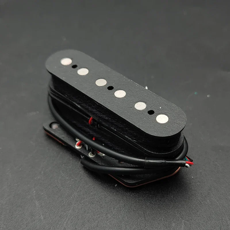 TL Humbucker Bridge Pickup Dual Layer Dual Coil Alnico 5 Pickup 6 String Open Styple Fiber Bobbin Magnet Black