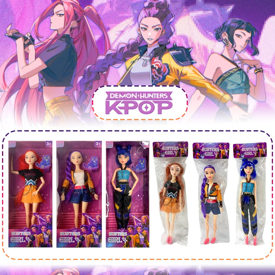 

Nuevo Kpop Demon Hunters mercanizam de Anime Rumi Mira Zoyi figura de personaje regalo de cumpleaños Fan Club regalos 11 articula