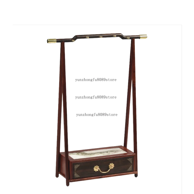 Mahogany Pen Hanging Blood Sandalwood Marble with Drawer Storage Pen Holder Study Four Treasures Supplies Creative Study Gifts