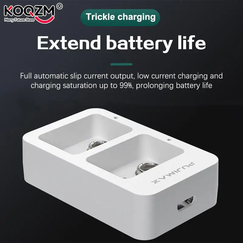 1Pc 2 Slots 9V Multi-Function Smart Fast Battery Charger With LED Indicators USB Cable For Rechargeable Batteries